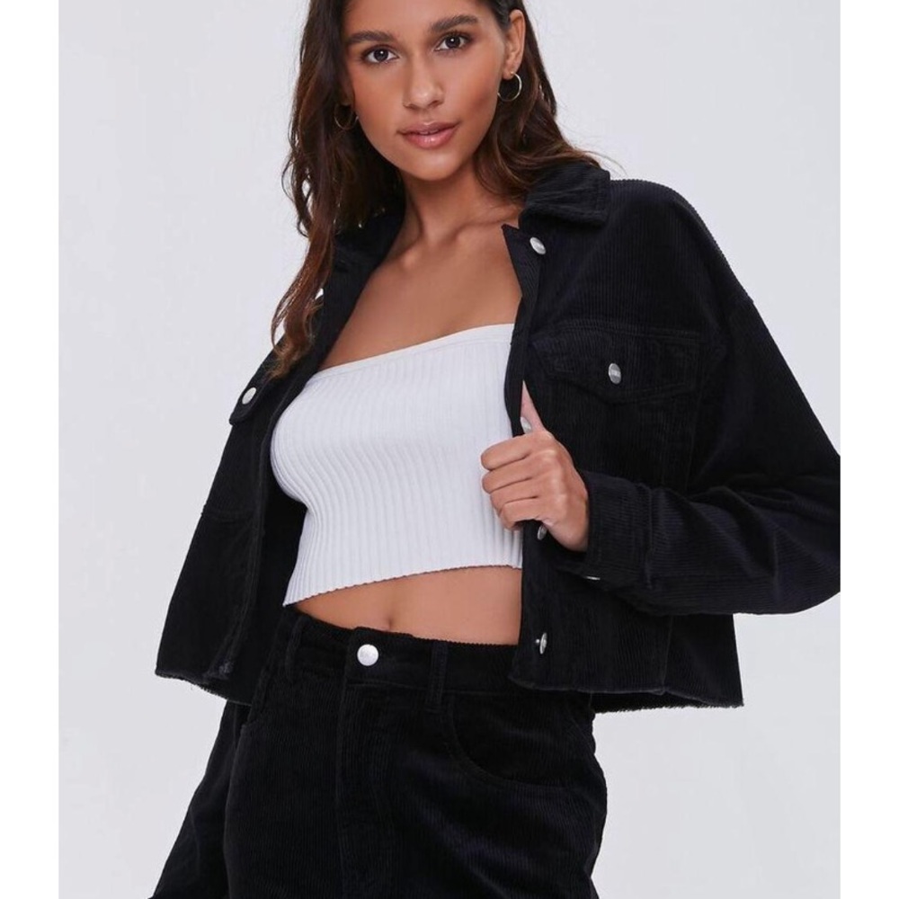 Cropped Corduroy Jacket
